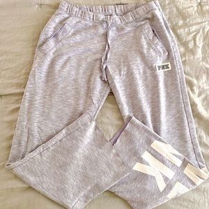 Pink Victoria’s Secret sweat lounge pants medium